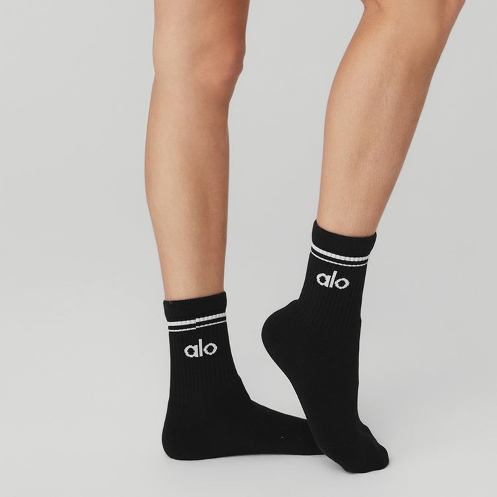 ALO Yoga Black And White Socks